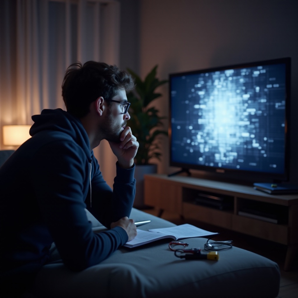 what causes tv static