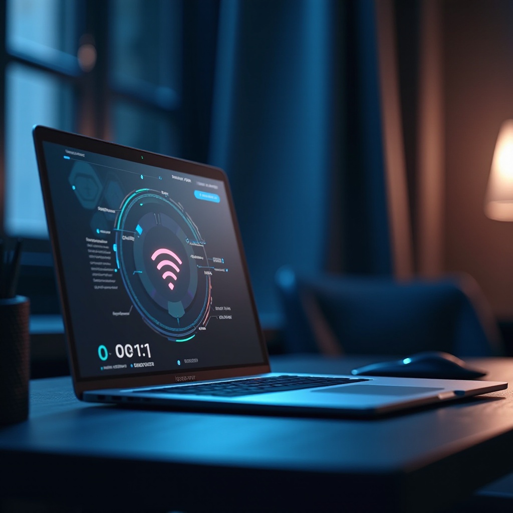 laptop z WiFi i komórkowym