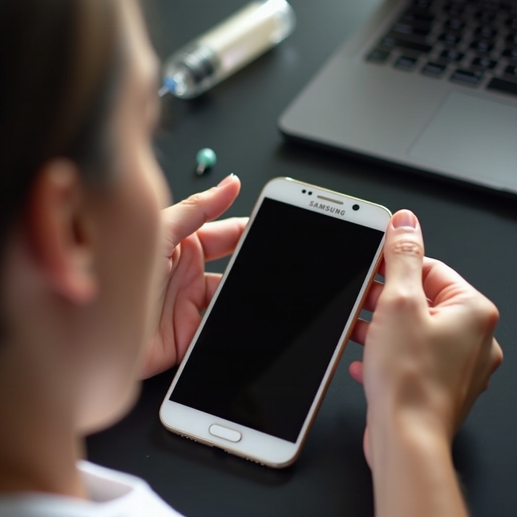 ekran mojego telefonu Samsung jest czarny