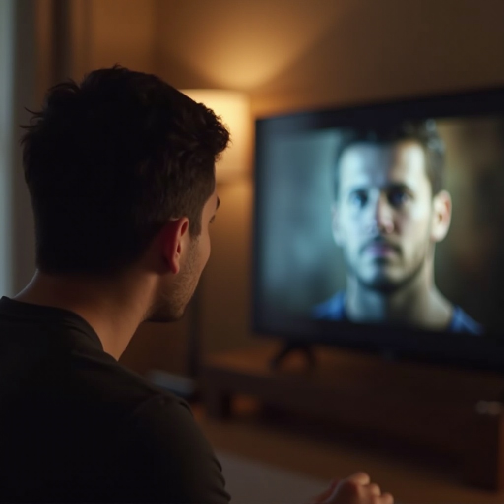 Samsung-televisio tärisevä kuva