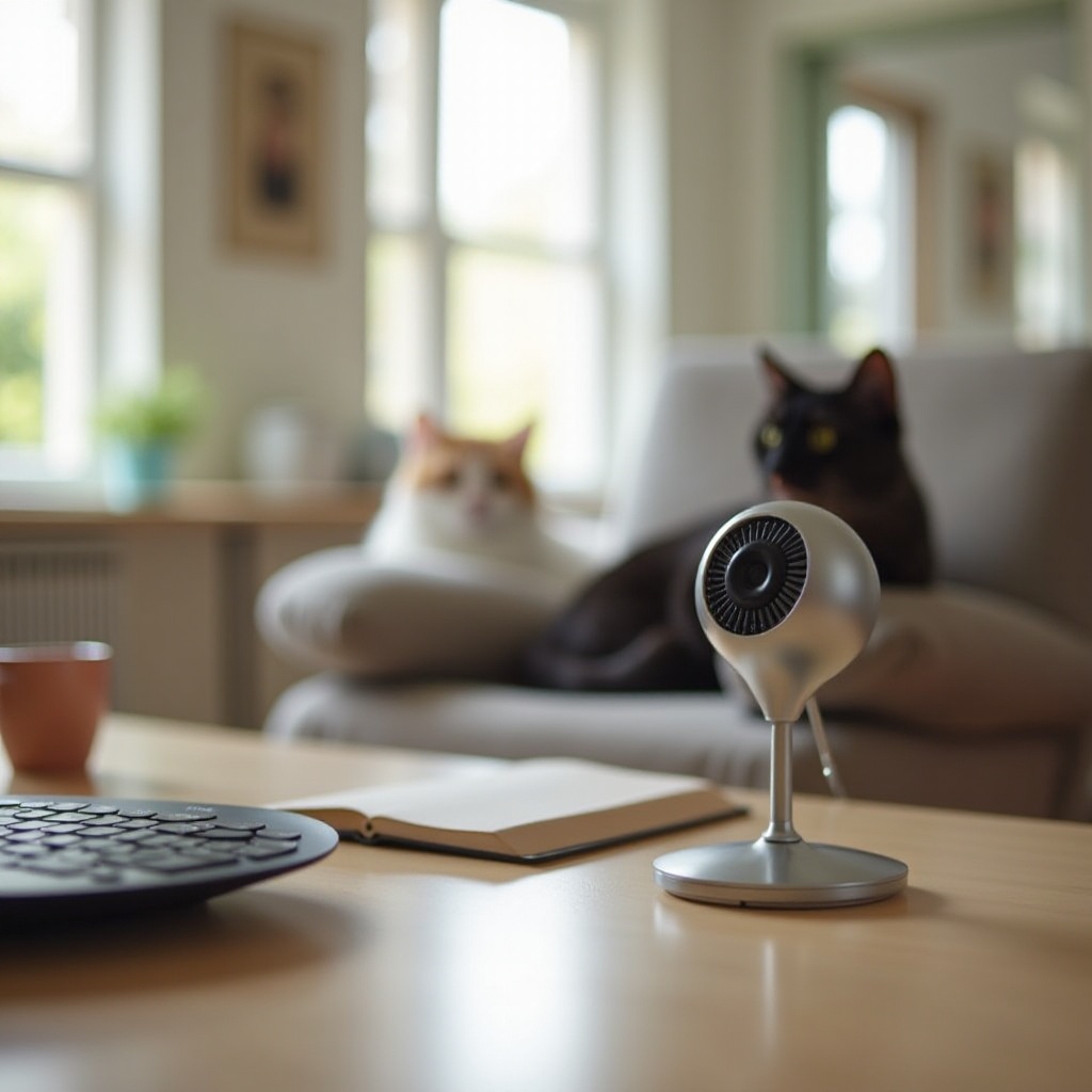 using my webcam to monitor my cat when i'm out