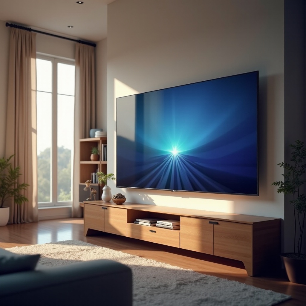 Samsung-televisio tärisevä kuva
