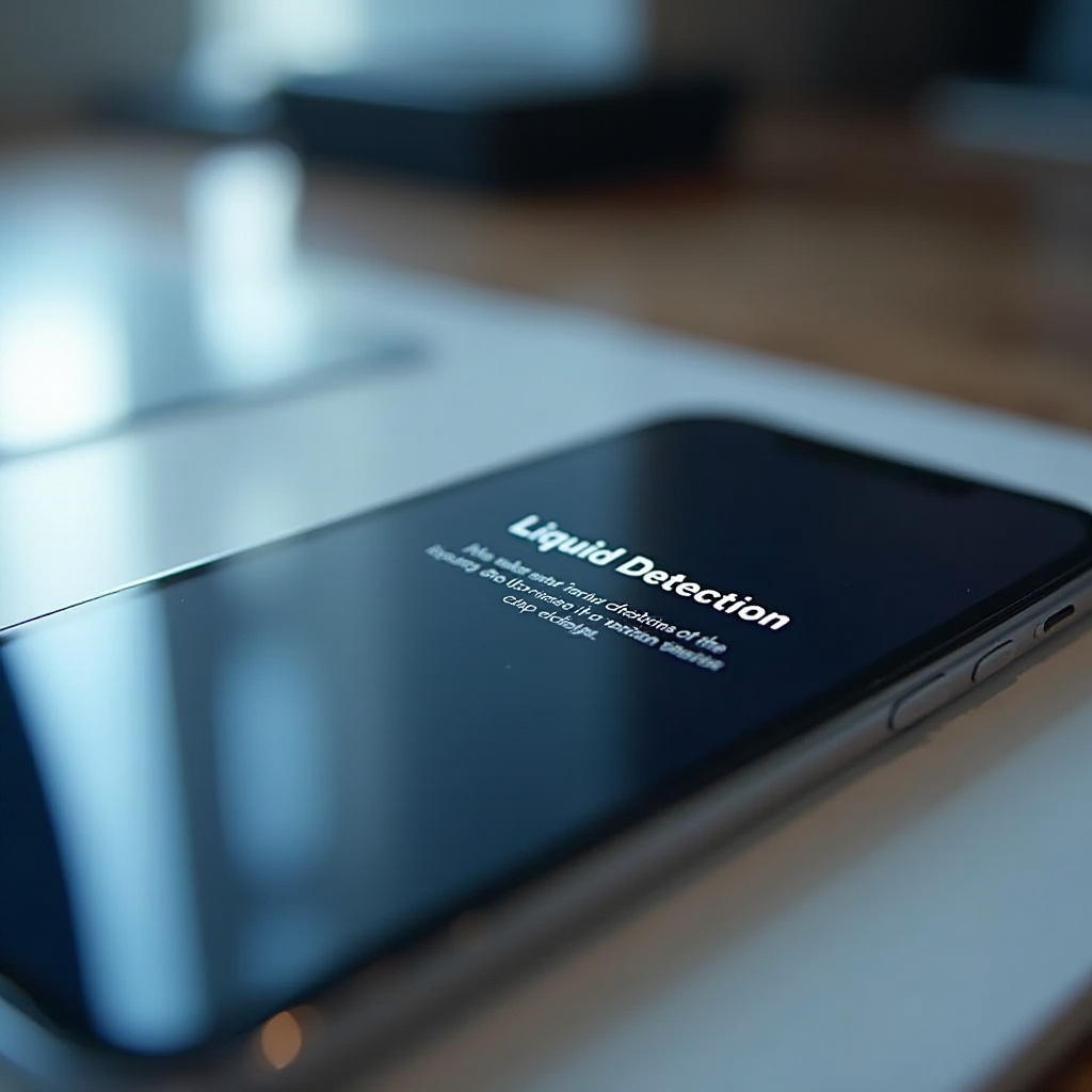 how to override liquid detection iphone