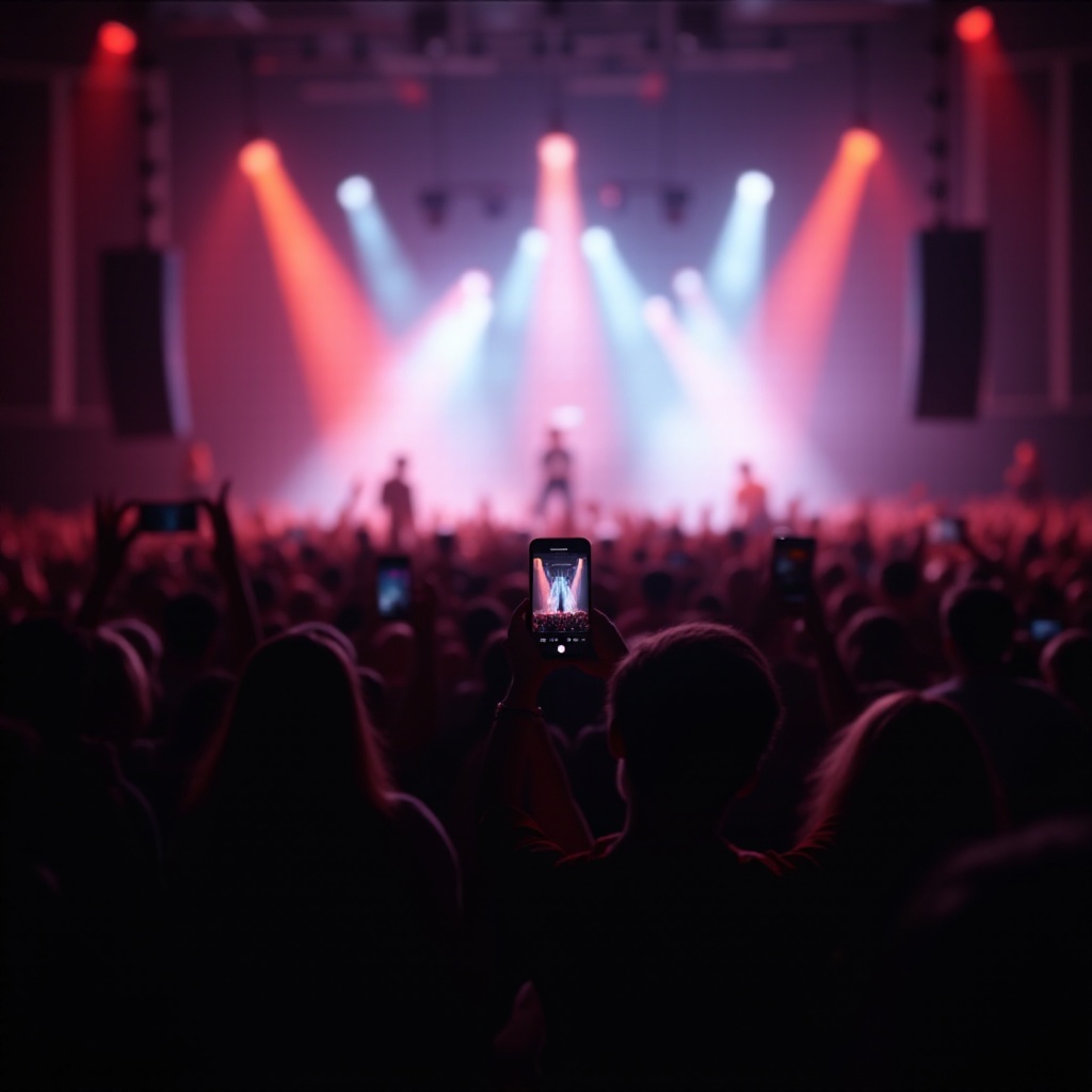 コンサートに最適な携帯電話のカメラ