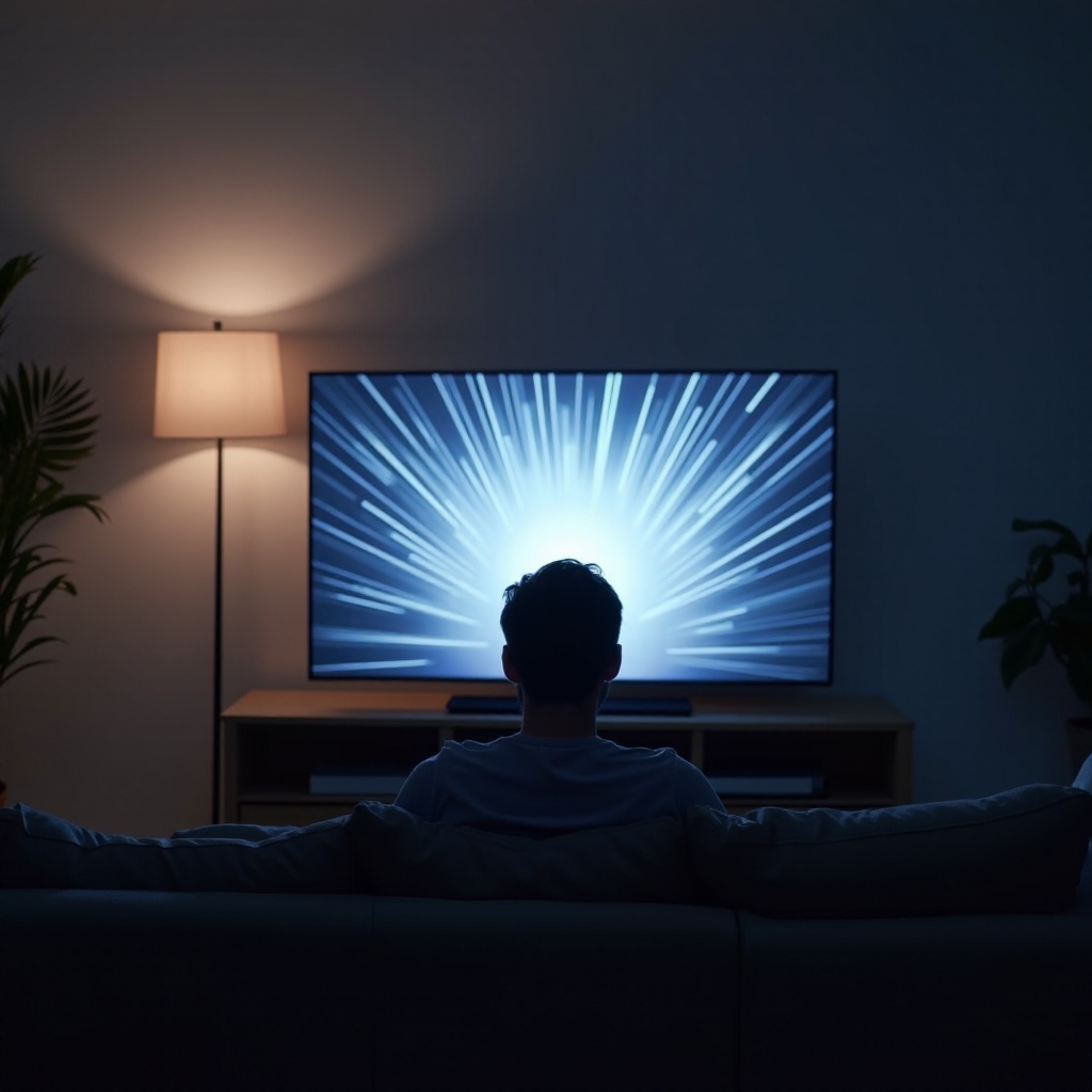 삼성 TV 화면 흔들림