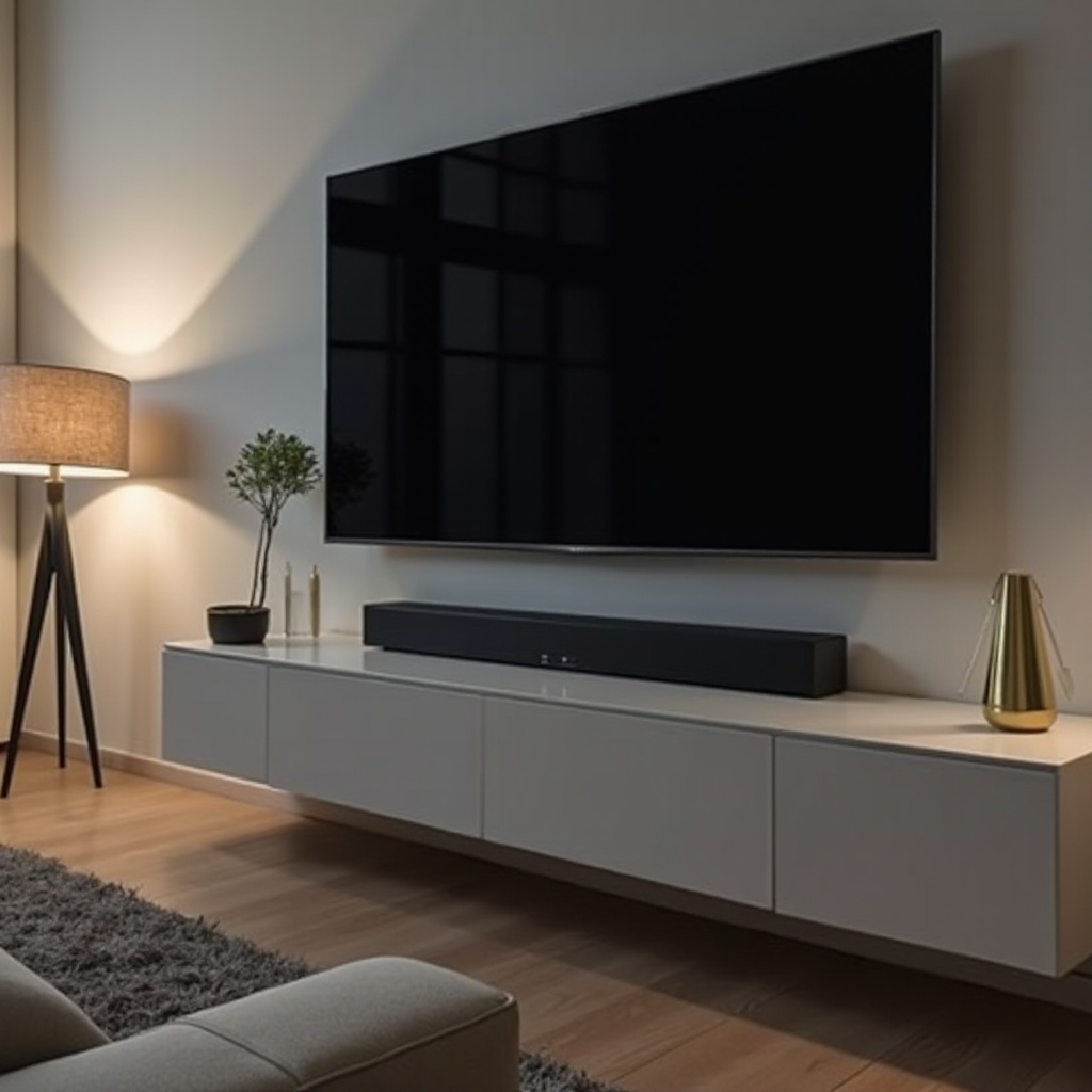 壁掛けテレビ用サウンドバー