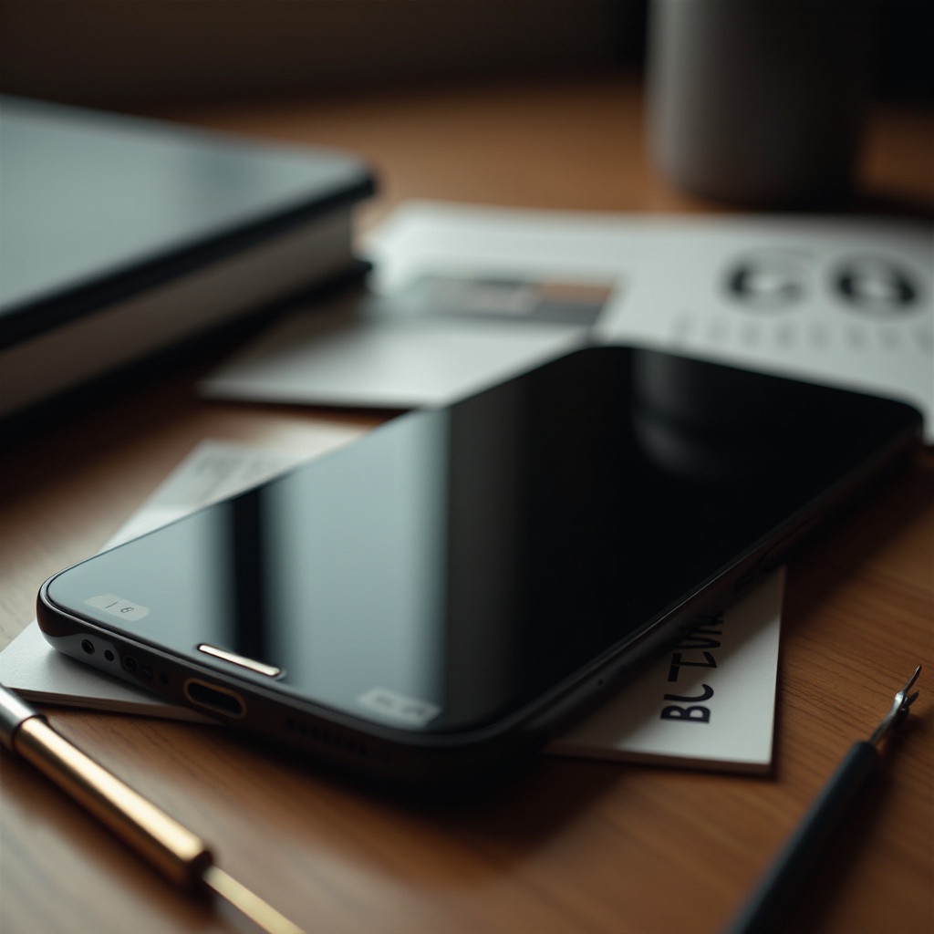 Samsung-puhelimeni näyttö on musta