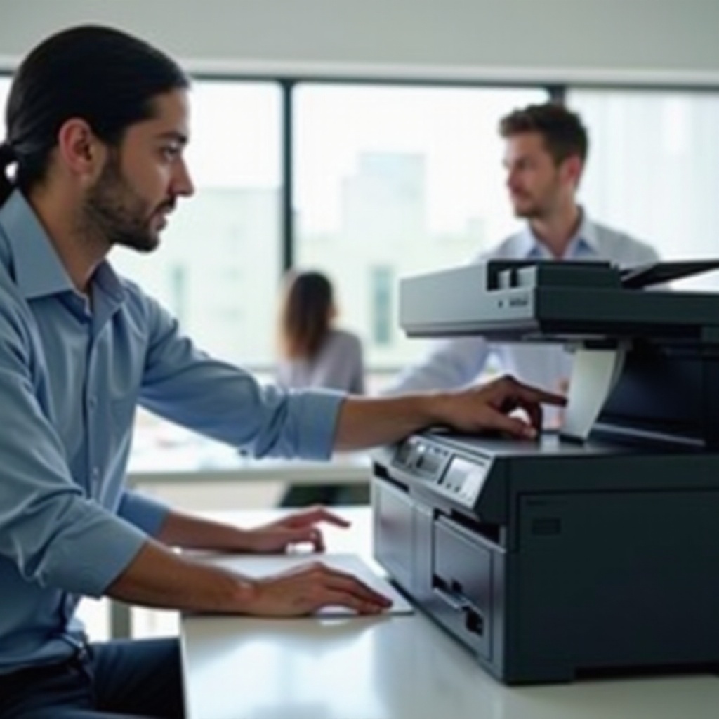 cara mengakses printer di salve