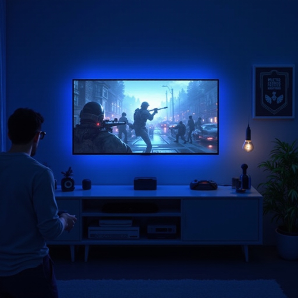 クロスヘア付きのゲーミングテレビ