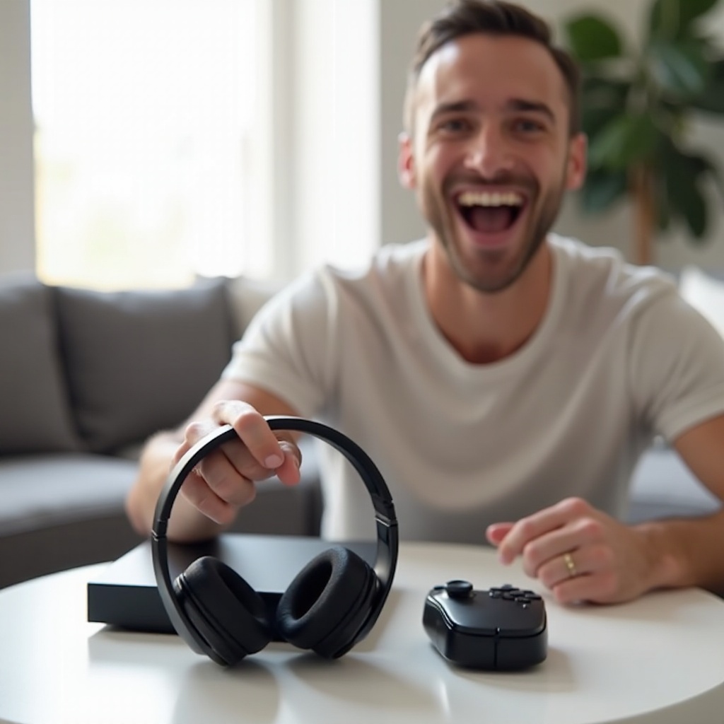 how to use binnune wireless headset on ps5