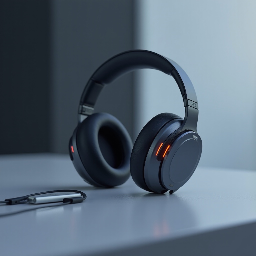 korvan yli -kuulokkeet salamaliittimellä