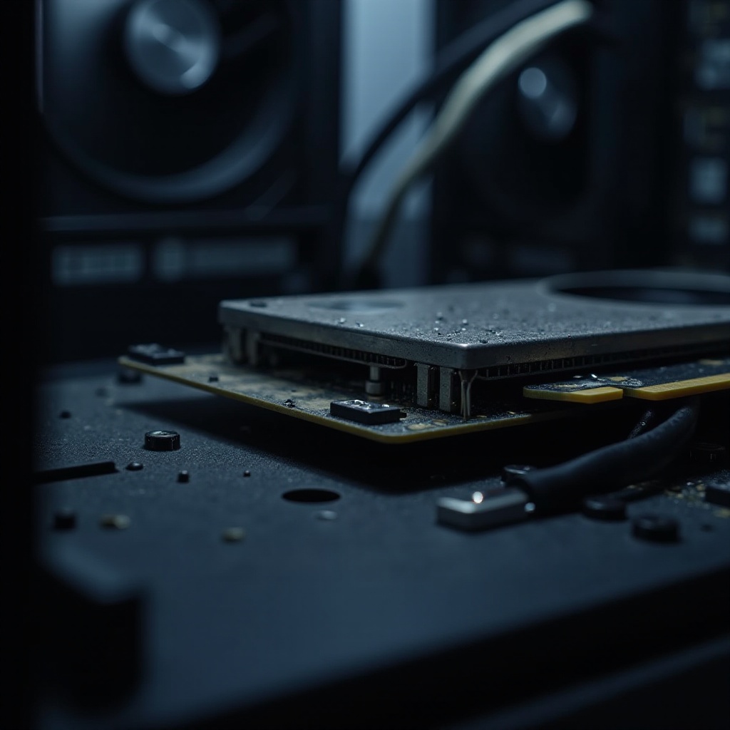 tekens van een stervende grafische kaart