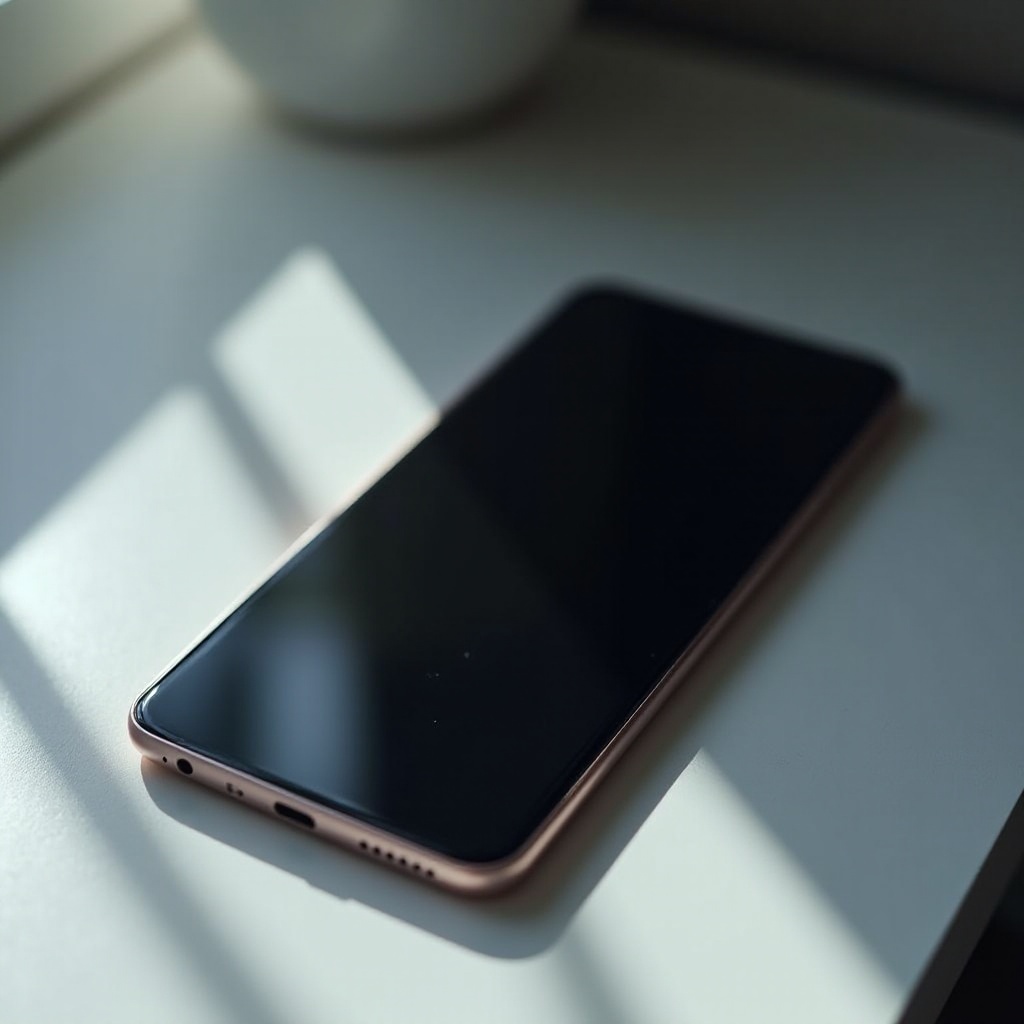 mijn Samsung-telefoonscherm is zwart