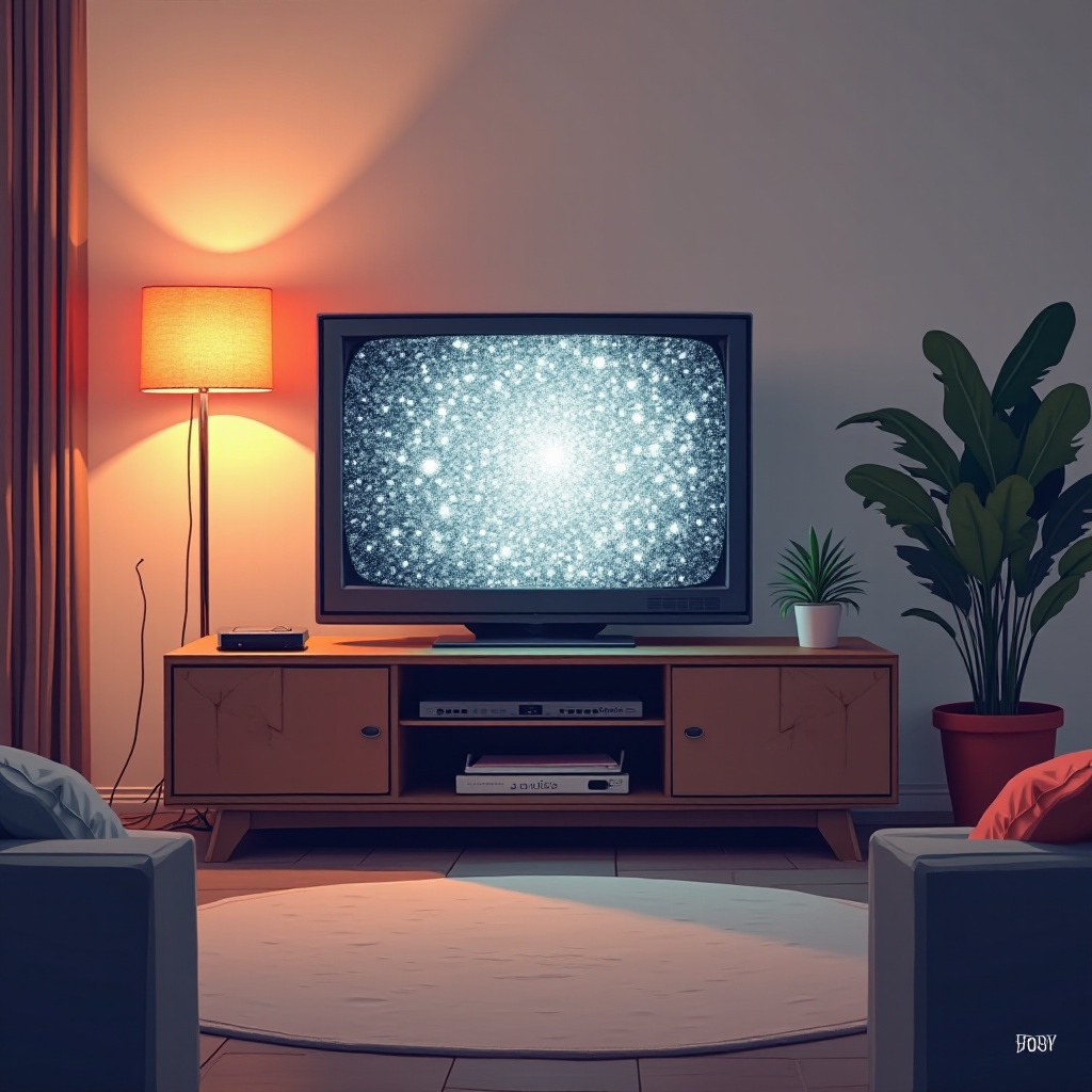 apa yang menyebabkan statis pada TV