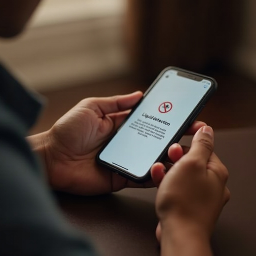 cara mengatasi deteksi cairan pada iPhone